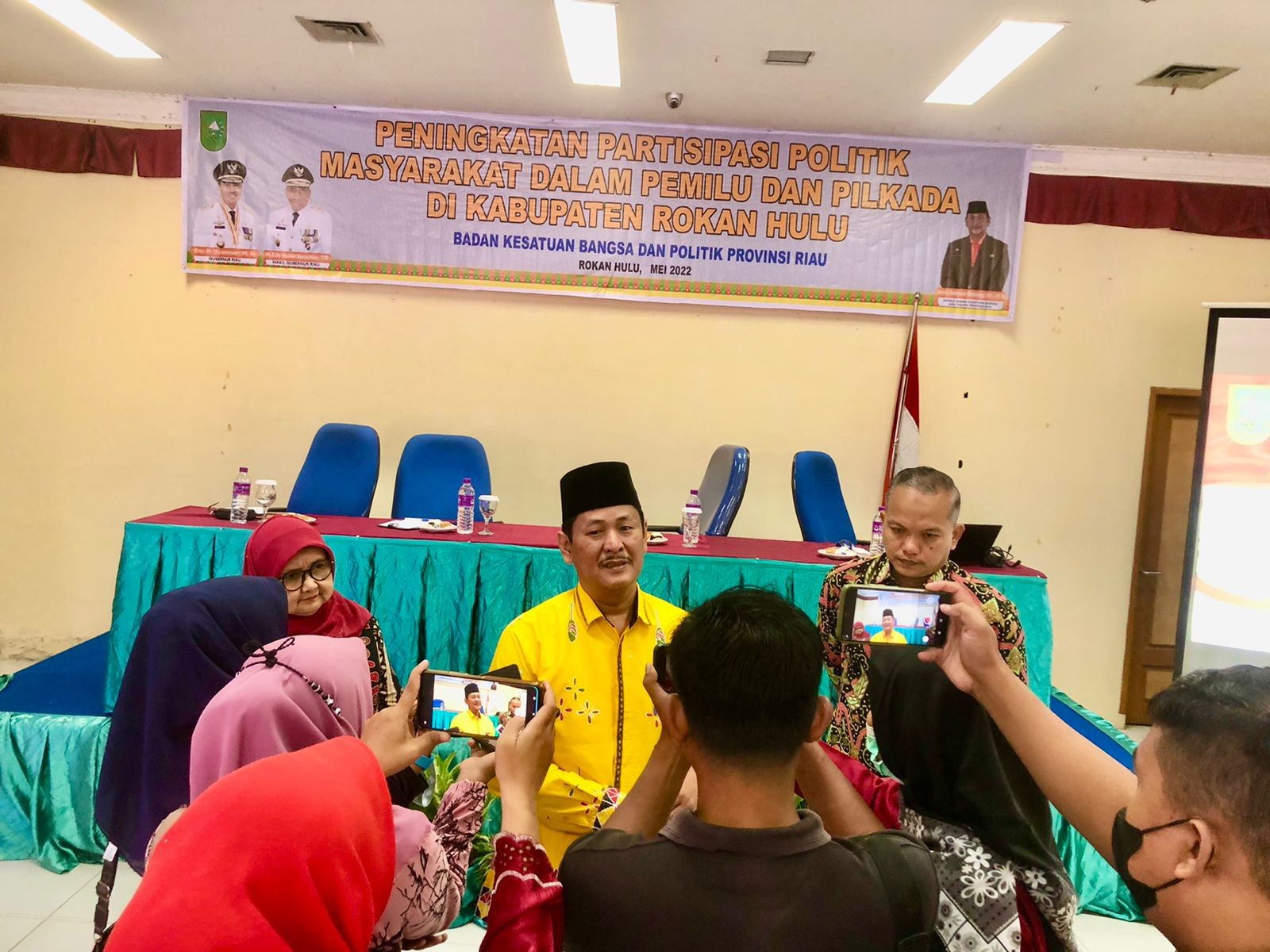 Acara Peningkatan Partisipasi Politik Masyarakat Dalam Pemilu Dan Pilkada di Kab. Rokan Hulu